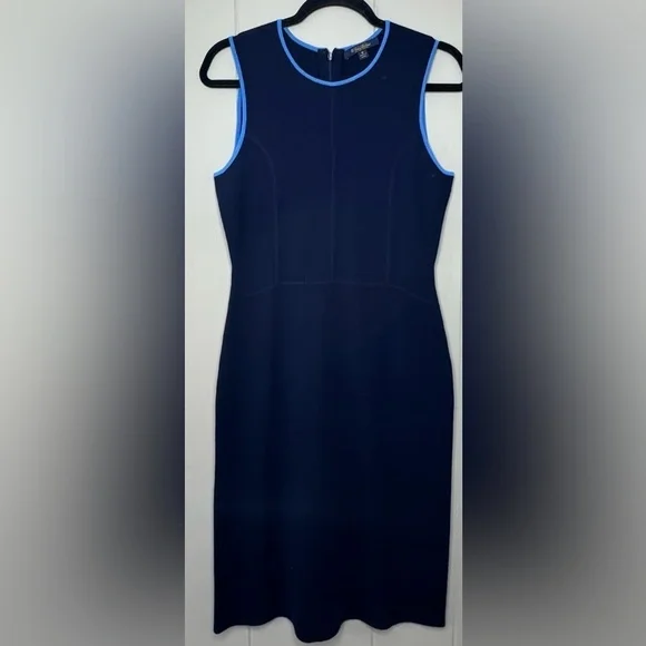Brooks Brothers 100% Fine Merino Wool Knit Sheath Dress Womens Size Medium - Picture 9 of 9